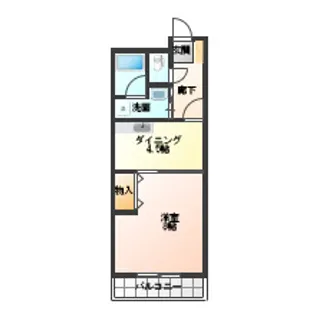ラムセスA小白川【2階】の間取り