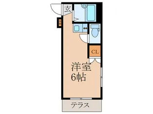 フリ-ジア若宮【1階】の間取り