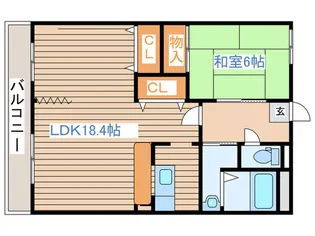 シュシュソレイユ【2階】の間取り