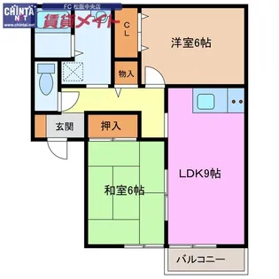 メゾンはしもとII【2階】の間取り
