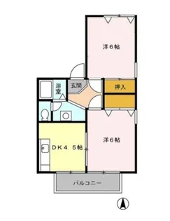 アベニール【1階】の間取り