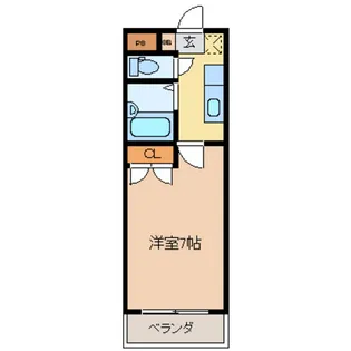 コタージュ壱番館【3階】の間取り