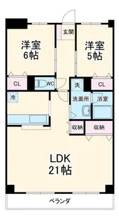 セレクト ドゥ【2階】の間取り