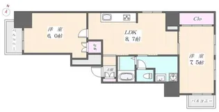 エール文京【3階】の間取り