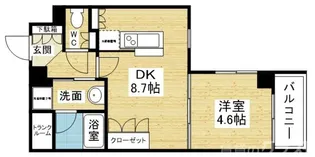 クレアール新大阪【6階】の間取り