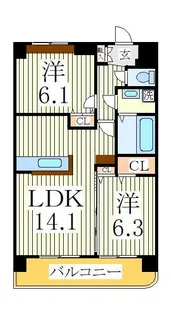 グランツ柏の葉【5階】の間取り