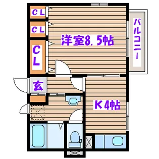 セントラルハイム【1階】の間取り