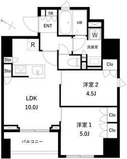 タスキプライムテラス本蓮沼【11階】の間取り