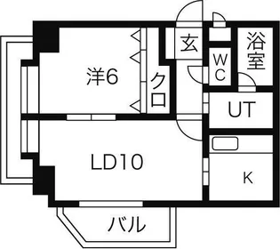ラ・コンフォール【7階】の間取り
