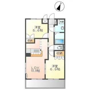 フィールグッドII【2階】の間取り
