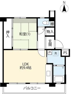 UR竹の塚第一【2階】の間取り
