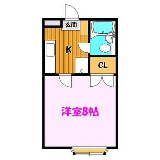 サンライズ赤木【1階】の間取り