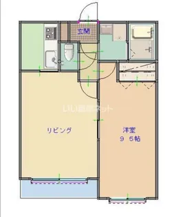 イストワール戸尾【5階】の間取り