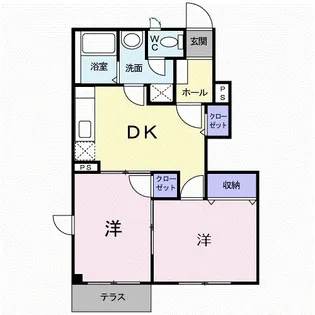 ラヴィアン・ローズ【1階】の間取り
