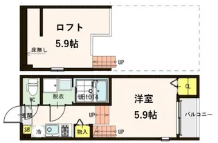カノン【2階】の間取り