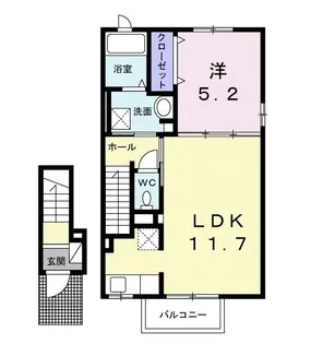グレイステラスII【2階】の間取り