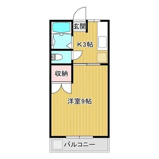 ハイツたけいB【1階】の間取り