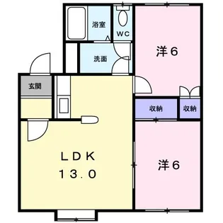 クレストール大沼【1階】の間取り