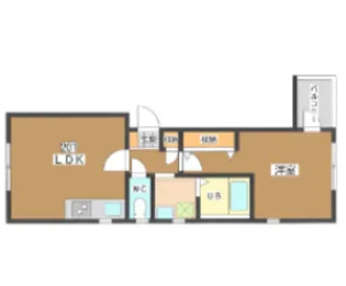 Casa Bianca【2階】の間取り