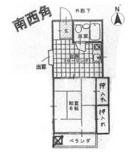 富士見台藤田ハイツ【1階】の間取り
