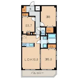 SUNRISE【5階】の間取り