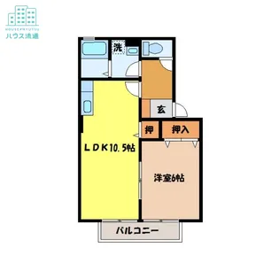 リヴィエール・ウィルモア【1階】の間取り