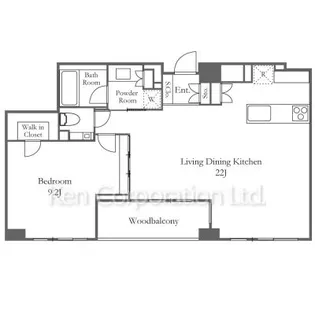 ファミールグラン西麻布パークアヴェニュー【11階】の間取り