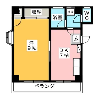サンハイツ新沢田【1階】の間取り