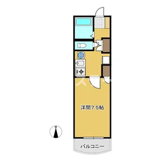 グランドキャッスルトウジンII【3階】の間取り