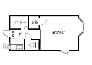 ミートハイツ【1階】の間取り