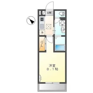 美・アベニール【1階】の間取り