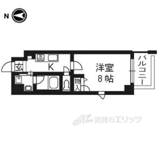 クリスタルグランツ京都御所北【2階】の間取り