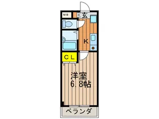 シャルマンM卓暁【2階】の間取り