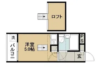 スリーエム【1階】の間取り