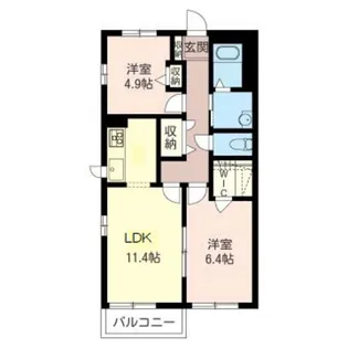 ミーム江木【3階】の間取り