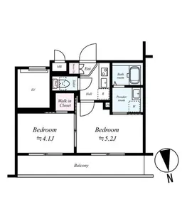 AZEST北赤羽II【4階】の間取り
