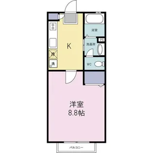 メゾンドグランドゥール【2階】の間取り