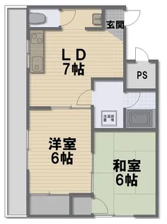 メゾン深野【2階】の間取り
