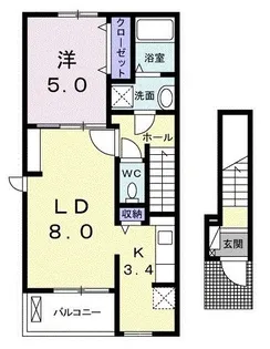VERDE昇和【2階】の間取り