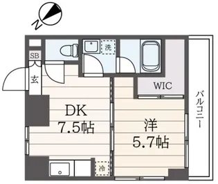 アブニール永楽【3階】の間取り