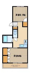 シャトーカネヨ江原【2階】の間取り