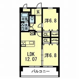 アステール大津駅前【2階】の間取り