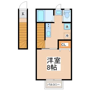 メゾン・ルエ長町南【2階】の間取り