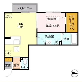 セイチ上近江C【1階】の間取り