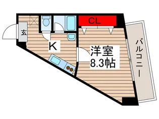 アルビオン・エクレール【5階】の間取り