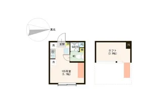 ハーモニーテラス千住関屋町B【1階】の間取り