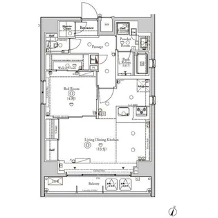 BPRレジデンス神田富山町【6階】の間取り