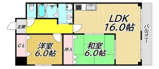 ローヤルシャトー立花【7階】の間取り