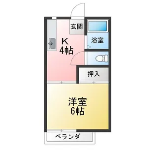 フォーブルイシイB【1階】の間取り