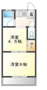 ハイツ森【2階】の間取り